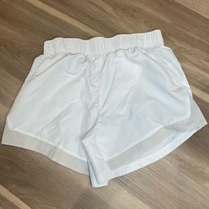 White athletic shorts